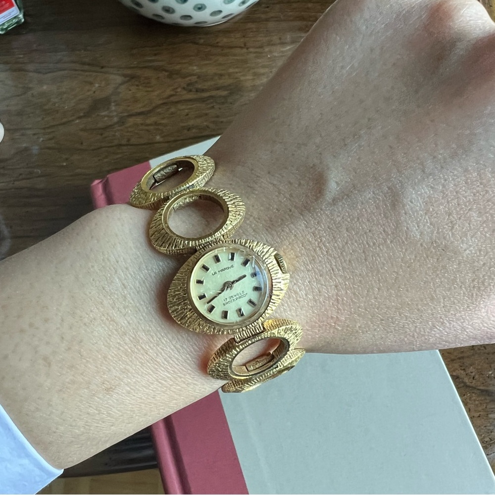 Vintage la marque gold toned watch